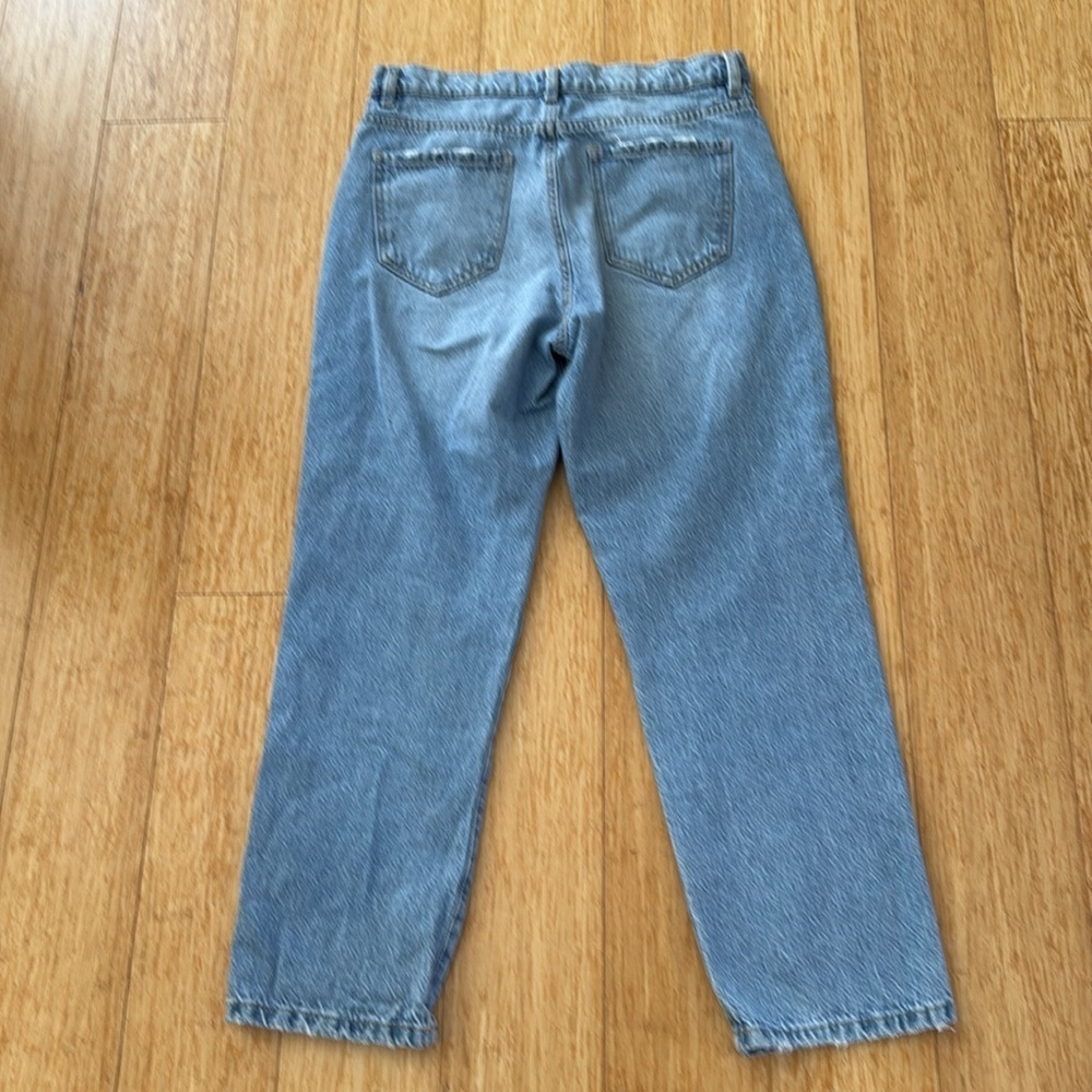 Garage Denim Coupe Droit Vintage Straight Light Wash Jeans 11/30 - Picture 5 of 7